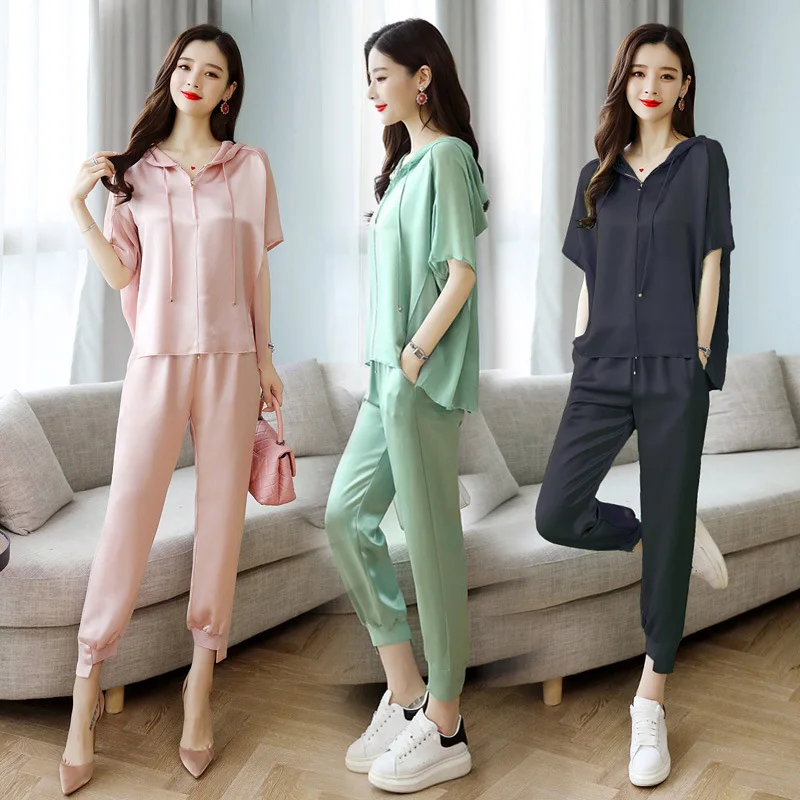 

Elegant Slimming Harem Pants Set 2019 Summer New Style WOMEN'S Dress Fashionable Western Style by Age Casual Trendy Two-Piece Se