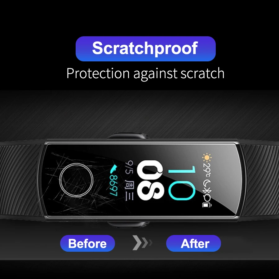 3 шт. Гидрогелевая Защитная пленка для huawei Honor Band 5 4 3 Pro, полное покрытие, мягкая защитная пленка из термополиуретана, защита не стекло