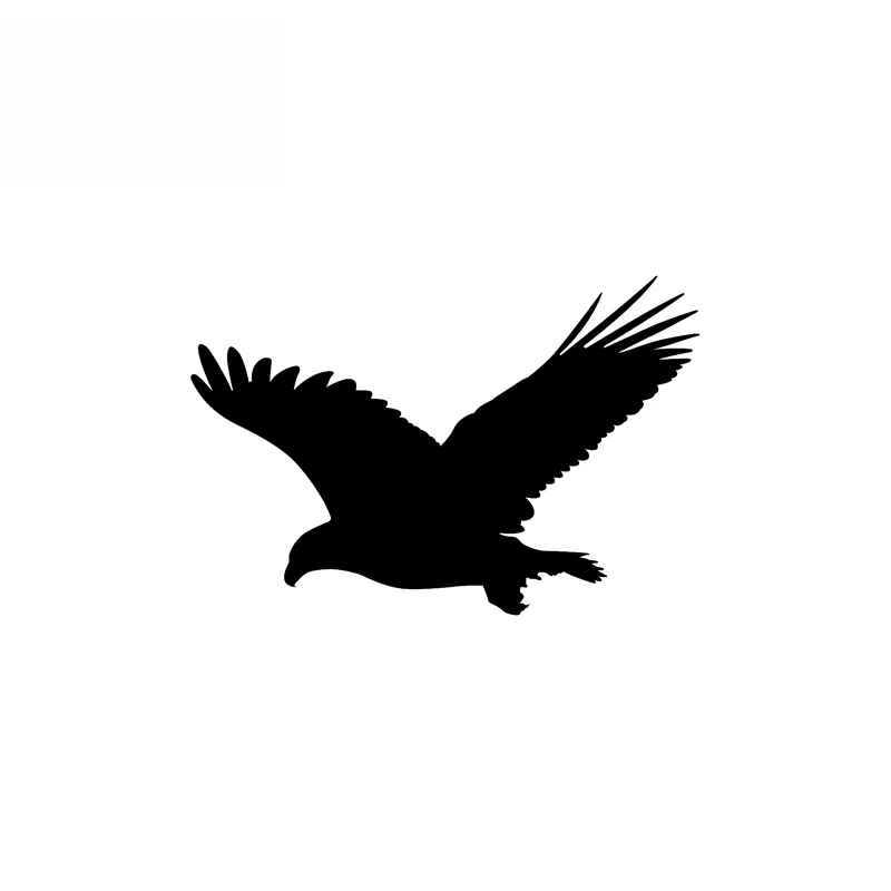 

Fun Eagle Bird Vinyl Car Window Sticker Black/Silver Decal Car-styling,16cm*10cm