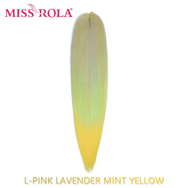 Miss Rola Synthetic 28Inch 100G NEW COLORS Hair Extension Yaki Straight Jumbo Braiding Hair Pre-Stretched Braid Kanekalon Hair 28INCH 100G