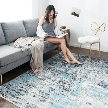 

Nordic Light luxury Household Carpet Imitation Cashmere large living Room Coffee Table Office Bedroom Bedside Rug Non-slip Mat