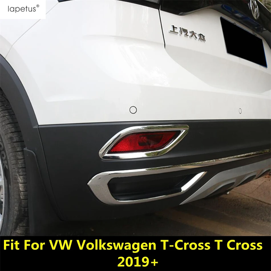 Per Vw Volkswagen T-Cross T Cross 2019 -2023 Car Back Tail Posteriore Fendinebbia Cornice Decor Cover Trim Abs Chrome Accessori Esterni