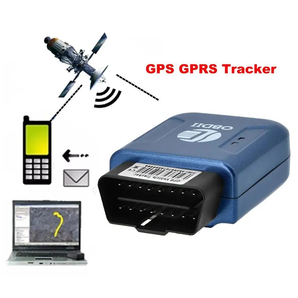 TK206 OBD2 GPS GPRS Echtzeit Tracker Auto Vehicle Tracking System Mit Geofence Schützen Vibration H