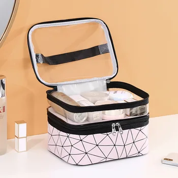 

Wholesale Waterproof Cosmetic Case Hot Sale Fashion Lady Makeup Bag Large Capacity Women Cosmetics Bag Travel Storage Bag