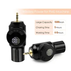 Mini Wireless PMU Power Supply 3.5mm Jack for Permanent Makeup Machine PMU Battery Digital for Permanent Makeup Tattoo Pen