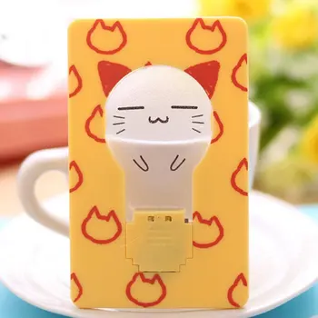 

1pcs Mini Foldable LED Card Night Light Cartoon Mood Lamp Battery Operated Drop Shipping 11 Pattern 11 Colors