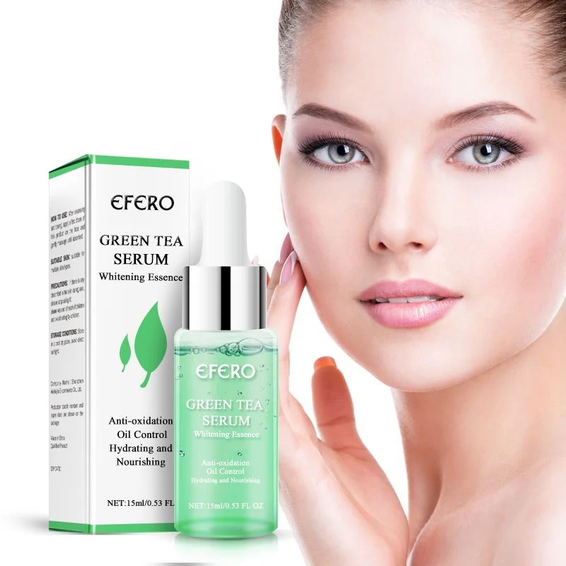 

EFERO Green Tea Essence Face Serum Moisturizing Whitening Lifting Firming Essence Anti-Aging Face Serum Skin Care Oil Control
