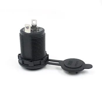 

Car And Motorcycle Modified Waterproof 12v Power Cigarette Lighter Seat Gps Socket Dual Usb Car Charger Mobile Phone Charger