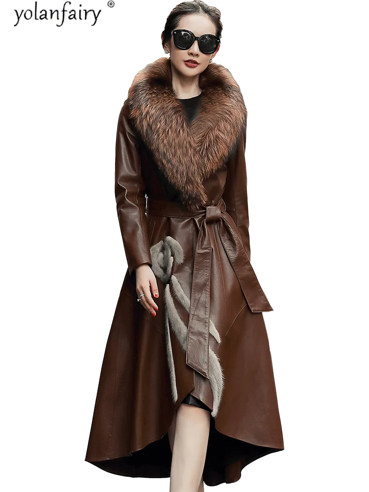 Chaqueta de piel marron Donna Vestiti Abbigliamento da esterno Cappotti Cappotti oversize 