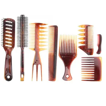

Blue Zoo 8pcs Scalp Massage Comb Detangle Anti-Static Styling Hair Comb Set Hairdressing Tool