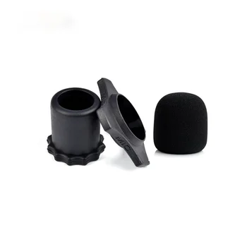 1 세트 마이크 액세서리 마이크 커버 보호 수호자 안티 슬립 롤러 링 가라오케 마이크 ktv에 대한 앞 유리 스폰지