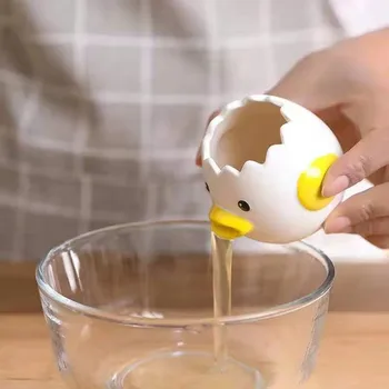 

Cermic White Separator Ceramic Yolk Props Household Baking Supplies Egg Separator Kitchen Gadget