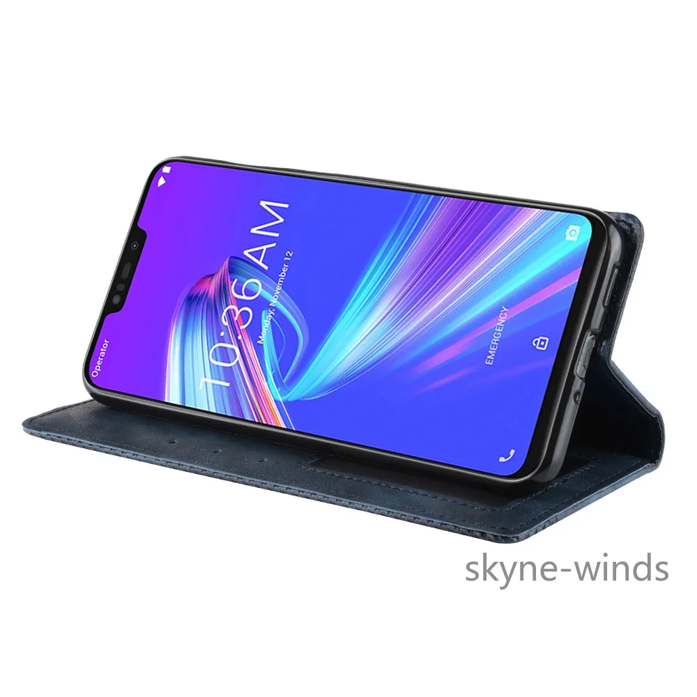 Для ASUS Zenfone Max Pro M2 ZB631KL чехол Премиальный кожаный чехол-книжка кожаный флип чехол для ASUS ZenFone Max M2 ZB633KL ASUS_X01BD/BDA