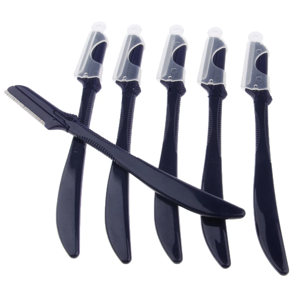 6 Pcs Women Men Painless Hair Eyebrow Trimmer Eyebrow Legs Arms Bikini Facial Hair Removal shaper Shaver