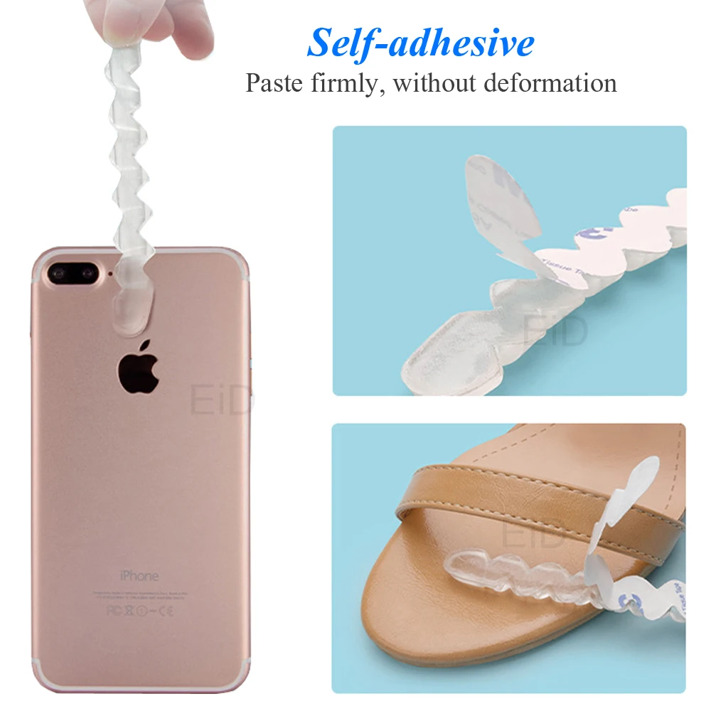 Women Silicone Non-slip Insoles Sticker for High Heels Flip Flop Sandals Self-adhesive Foot Patch Gel Forefoot Pad