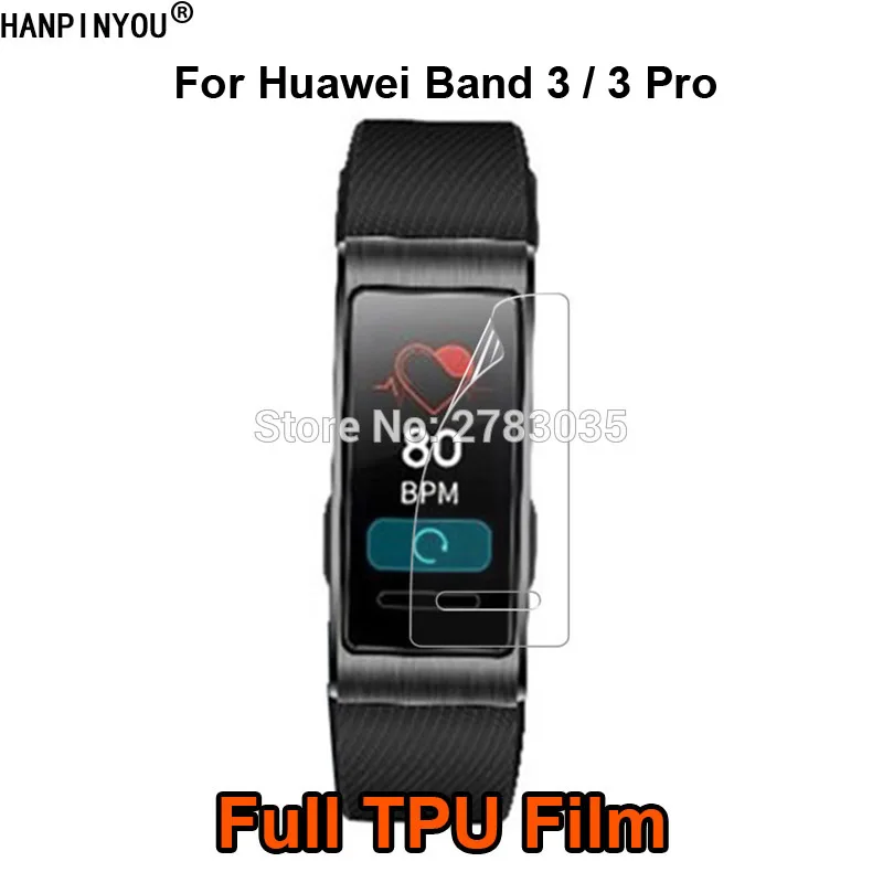 Для huawei Band 3/Redmi 3 Pro Браслет Смарт-часы с полным покрытием пленка из мягкого ТПУ Экран протектор(не калёное Стекло