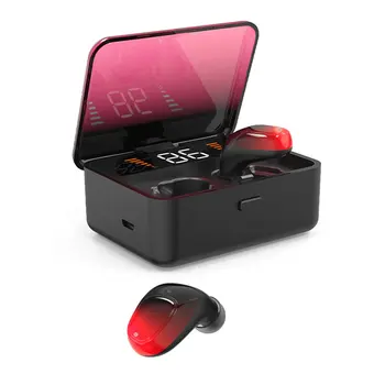 

wireless headset 5.0 wireless digital display touch headset with charged stereo waterproof wireless headset