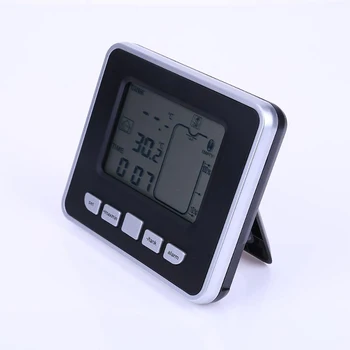 

Electronic Ultrasonic Temperature Water Tank Level Meter Sensor Liquid Depth Indicator Time Alarm Transmitter Measuring Tools