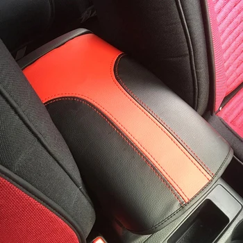 

Microfiber leather car center armrest arm rest box case cover cushion pad for Nisaan X-trail 2018 2019 console seat armrest box