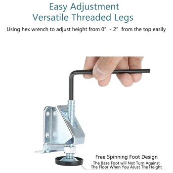 

2/4/10pcs Leveler Heavy Duty Small Feet for Table Shelf Units Easy Adjustment Strong Load-bearing JAN88