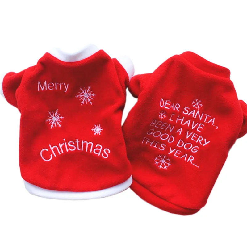 

Soft Fleece Pet Dog Cat Coat Jacket Winter warm Christmas Dog Clothes for Small Dogs Chihuahua Pug Clothing Puppy Outfit Apparel