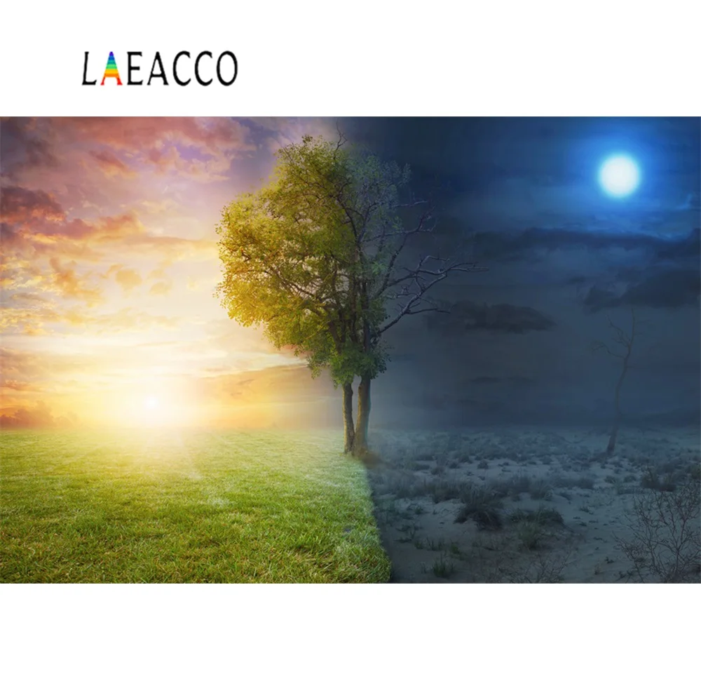 

Laeacco Magic Fantasy Spring Winter Tree Scenic Photographic Backgrounds Customized Photography Backdrop For Photo Studio