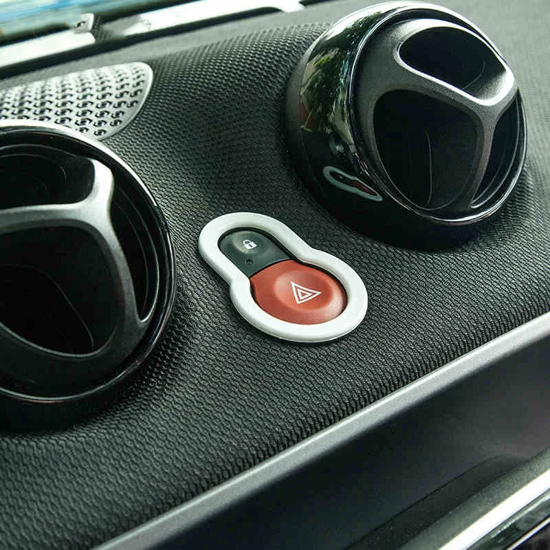 Предупреждающая кнопка для украшения Mercedes New 453 Smart Forfour Fortwo ABS внутренняя отделка