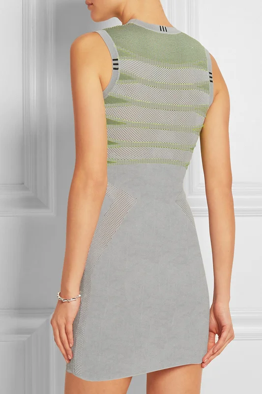 Vestido бандаж Curto подиумное модное женское высококачественное жаккардовое серое облегающее Бандажное платье знаменитостей