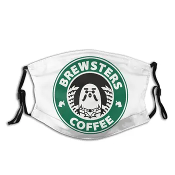 

Brewsters Coffee Reusable Mouth Face Mask Animal Crossing Anti Haze Dust Mask with Filter Protection Cover Muffle