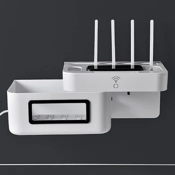

Wireless Wifi Router Storage Box Separate Wall Hanging Shelf for Router Organizer Charger Set-top Box Storage Organizer Rack