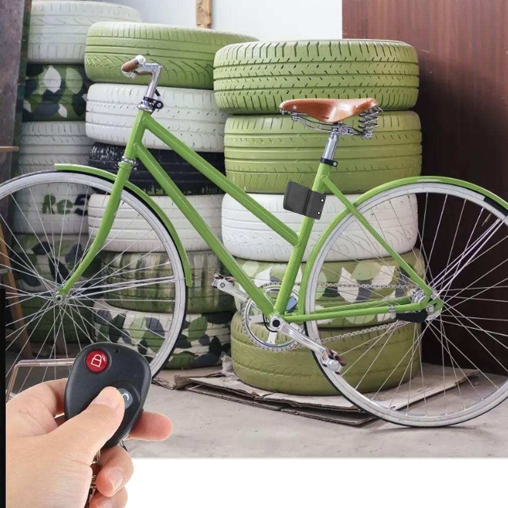 Bicycle Lock Anti-theft Remote Control Mountain Road Bike Excellent Cycling Security Lock Vibration Alarm Bicycle Accessories