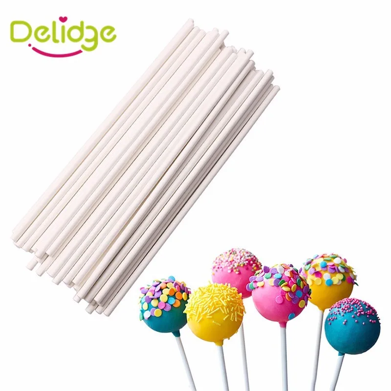 Delidge 50 шт./компл. 15 см для леденца Еда-Класс Бумага палочки для леденцов торт Поп палочки для леденцы Конфеты Шоколад сахар