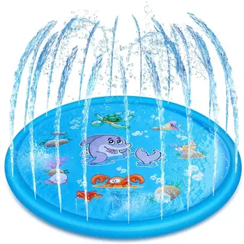 

170cm Inflatable Spray Water Cushion Summer Kids Play Water Mat Lawn Games Pad Sprinkler Play Toys Outdoor Swiming Pool