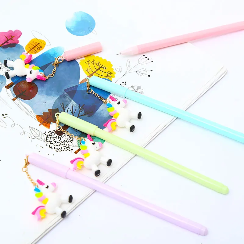 12 шт Kawaii панда гелевая ручка с подвеской Милая школьная офисная магазин поставка вещь Kawai канцелярские принадлежности забавная девочка дети стационарные 0,5 мм пункт