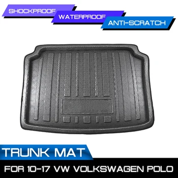 

Car Rear Trunk Boot Mat Waterproof Floor Mats Carpet Anti Mud Tray Cargo Liner For VW Volkswagen Polo 2010-2017