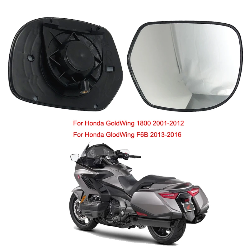 Gold Wing 1800 Rearview side Mirror Rear View Glass case fits For HONDA  Gold wing GL1800 2001- 2012 2011 F6B 2013 2014 2015 2016