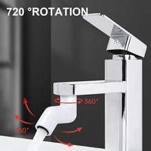 

Universal Splash Filter Faucet 720 Degrees Omnidirectional Rotation Faucet Extender Stopcock Bathroom Kitchen Shower Sink Faucet