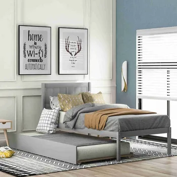 

Twin Size Platform Bed Wood Platform Bed With Trundle