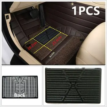 

Car Floor Mat Carpet Scuff Guard Foot Rest Pedal Plate Pad Black For Driver