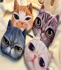 Cartoon Cat Coin Purse Kids Purse Zipper Children Wallet Girls Small Money Bag Animal Prints Coin Card Holder card holder coin purse coin wallet