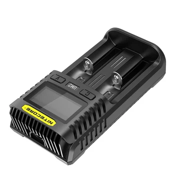 

1 unidad de mejor precio NITECORE UMS2 smart 2-Slot QC corriente de carga rápida Multi-Compatible con cargador USB