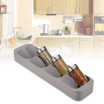 

8 Grid Spice Storage Rack Kitchen Sauce Bottle Holder Cabinet Drawer Organizer for Spice Jar Flask Storage Rack Kitchen tools