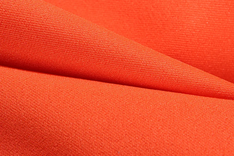 Hoge kwaliteit pak Britse stijl mode Professional OL Formele orange jasje wijde pijpen broek