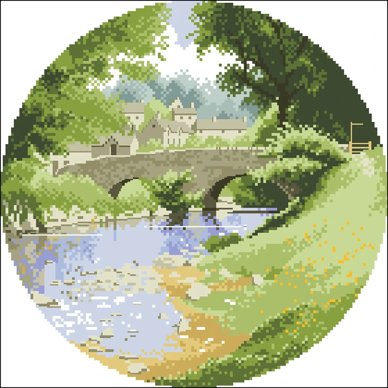 A 河边小桥 Riverside bridge JCRV310