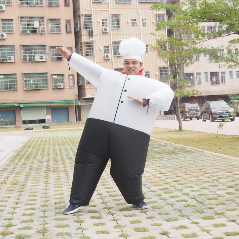 

Halloween Chef Inflatable Costume For Women Men Adult Cosplay Chef Fancy Dress Suit Party Anime Fantasy Christmas Xmas Gift