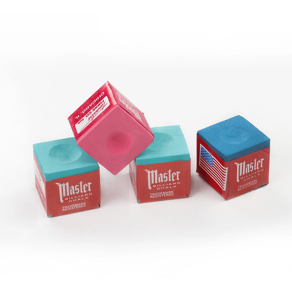 Оригинальный мастер бильярдный мел масло сухой Мел кий 12 штук снукер черный 8