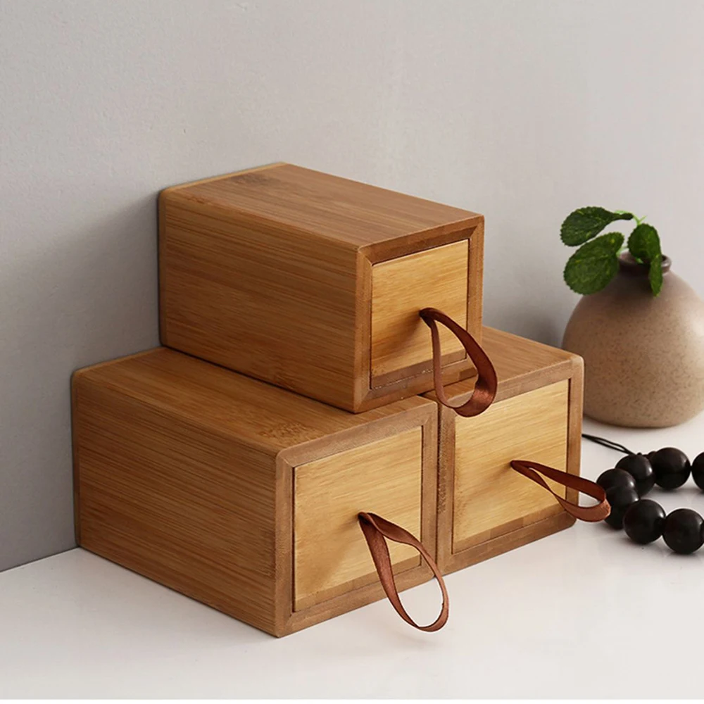 Sinple бамбуковые деревянные украшения коробка с ящиком маленькие браслеты на магните переключатель коробка для хранения с ящиком для ожерелья обручальное кольцо