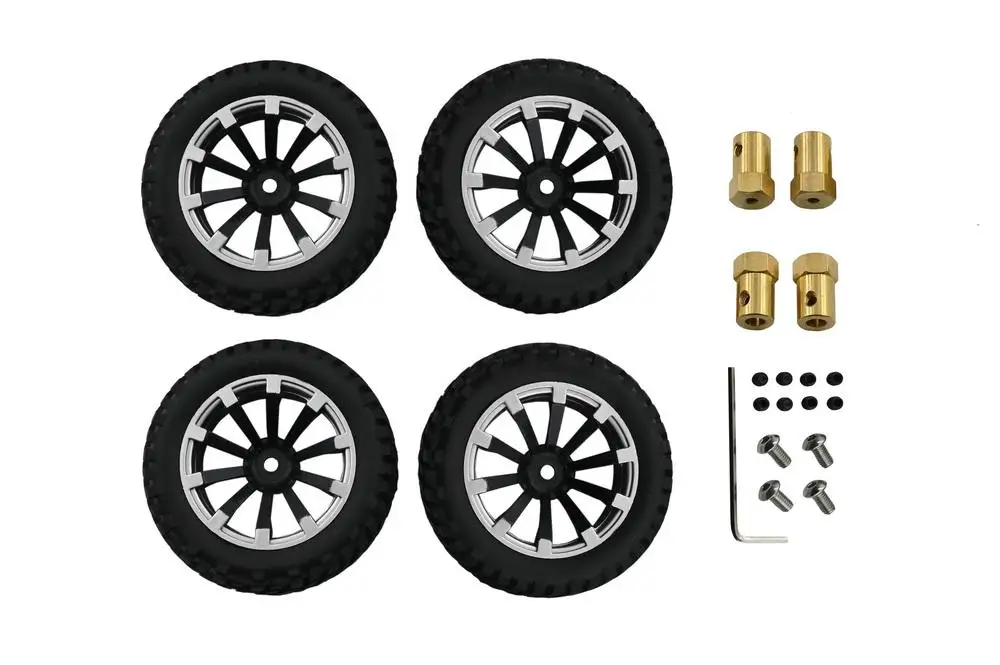 

4pcs/set Mini Wheel Tiers for MN 1:12 RC Car MN90 MN90K MN91 MN91K MN45 MN45K MN99 MN99S Upgrade Accessaries