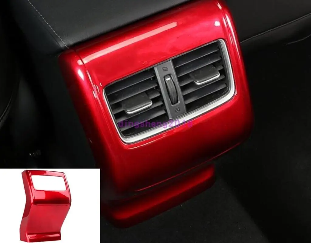 For Honda Accord- Red ABS Interior Rear Air Vent Outlet cover trim Car modification Car accessories