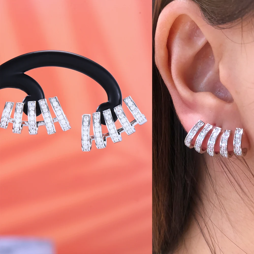 

missvikki Luxury Gorgeous Trendy Pow Cute Earrings For Women Wedding Bridal Earrings New Fashion Jewelry High Quality